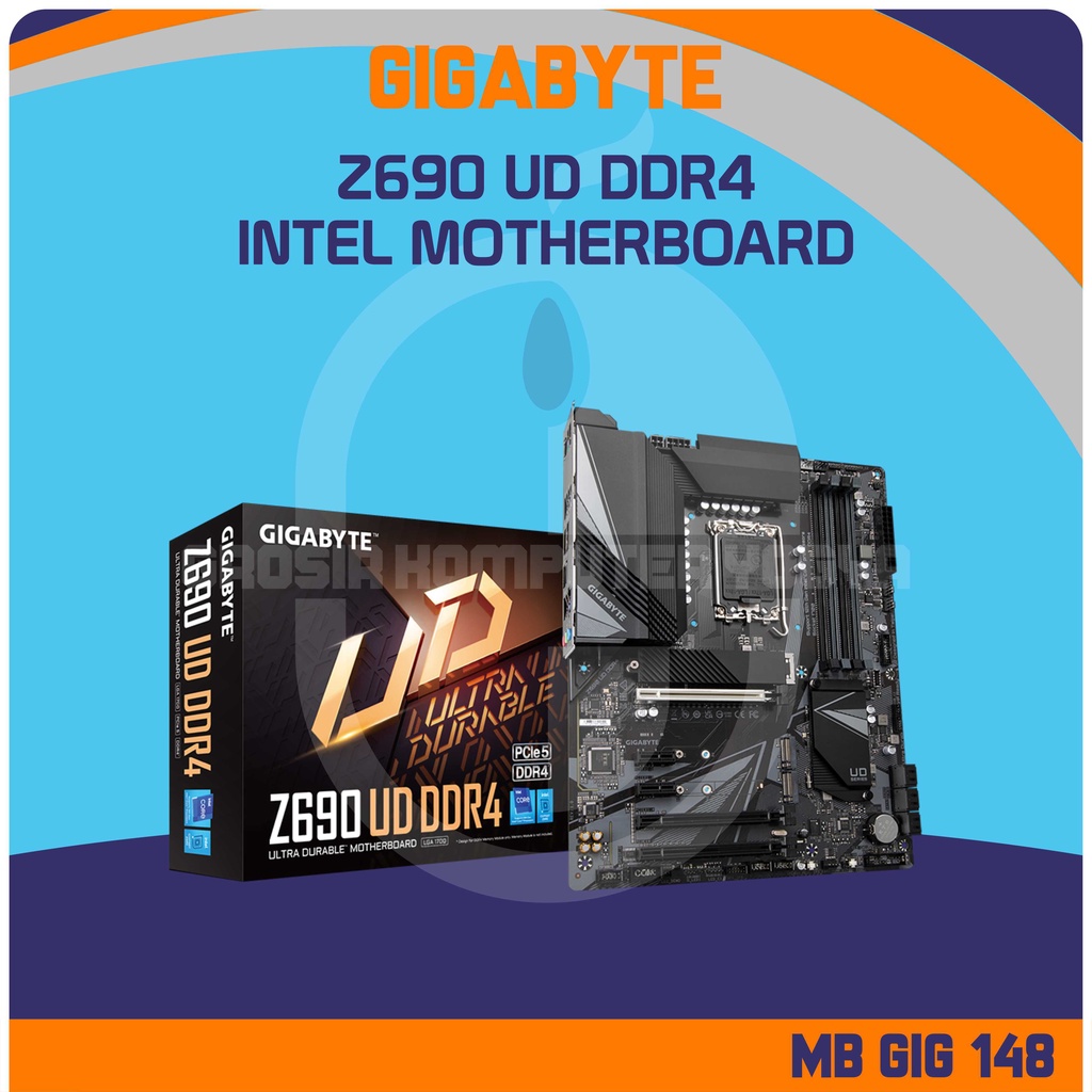 Gigabyte Z690 UD DDR4 LGA1700 DDR4 5333 เมนบอร์ด Intel สูงสุด 128GB