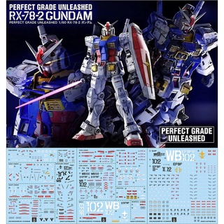 ดีคอลน้ำ GHOST Water Decal PG 1/60 UNLEASHED RX78-2