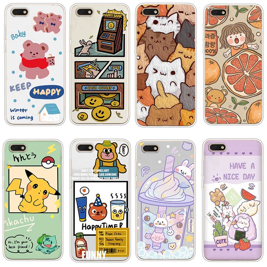 Huawei Y5 2018 Y5 Prime 2018 Y9 2018 Y3 2017 เคส TPU นิ่ม ซิลิโคน ป้องกัน เคสโทรศัพท์