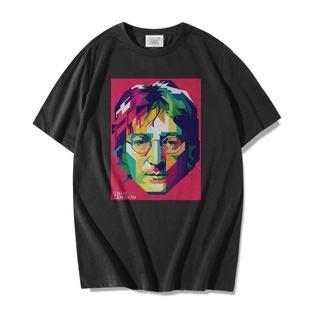 เสื้อยืดคอกลมเสื้อยืด พิมพ์ลาย The Beatles John Lennon 005 สําหรับผู้ชายS-4XL