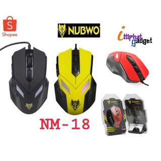 🔥HOT SALE🔥NUBWO เมาส์ USB Optical Mouse รุ่น NM-18 PHELAN