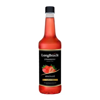 ลองบีช ไซรัป สตรอเบอร์รี่ (LongBeach Strawberry Syrup) ปริมาตรสุทธิ 740 มล.