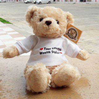 ตุ๊กตาหมี Teddy bear สกรีนเสื้อฟรี