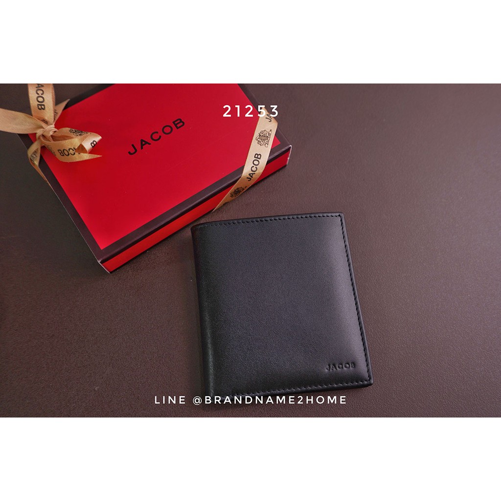JACOB กระเป๋าตังชาย หนังแท้ มีเก็บปลายทาง แบรนด์แท้ 100% 21253