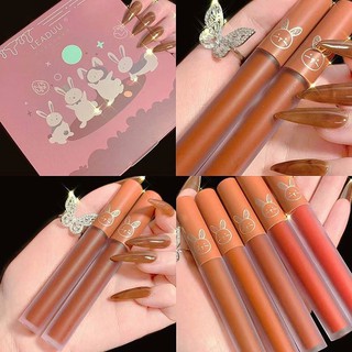 LEADUU  velvet bear lip glaze 5 pcs