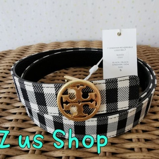 พร้อมส่ง​ Tory Burch 1"reversible logo belt - size xs/s/m.