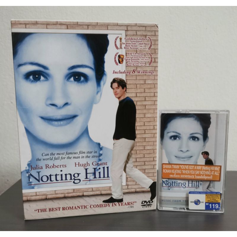 Notting Hill แผ่น DVD และเทปคาสเซ็ทเพลงประกอบภาพยนตร์