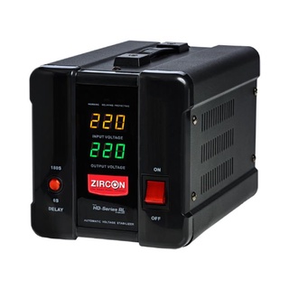 Zircon_Stabilizer HD_RL2000VA/1600W BLACK Model : STABILIZERHD_RL2000VA/1600W เครื่องสำรองไฟ