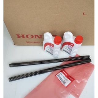 สปริงโชคหน้าแท้(51401-KGH-901/2)HONDA SONIC125,NICE 110 .2ข้างพร้อมน้ำมันโชคแท้2กระป๋อง อะไหล่แท้ศูนย์ HONDA