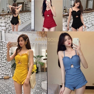 ชุดว่ายน้ำวันพีซเว้าหลังสวยๆสุดเซ็กซี่ ชุดว่ายน้ำสายเดี่ยว ช…