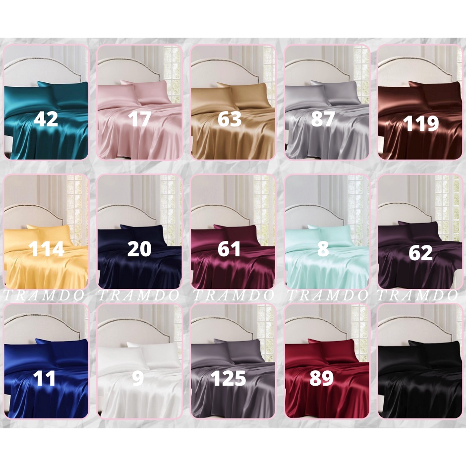 NITE9SILK TRADO BEDDING Premium Silk BEDDING ชุดสีต่างๆ