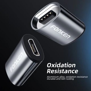 Fonken อะแดปเตอร์แปลงสายชาร์จแม่เหล็ก Type C Micro Usb