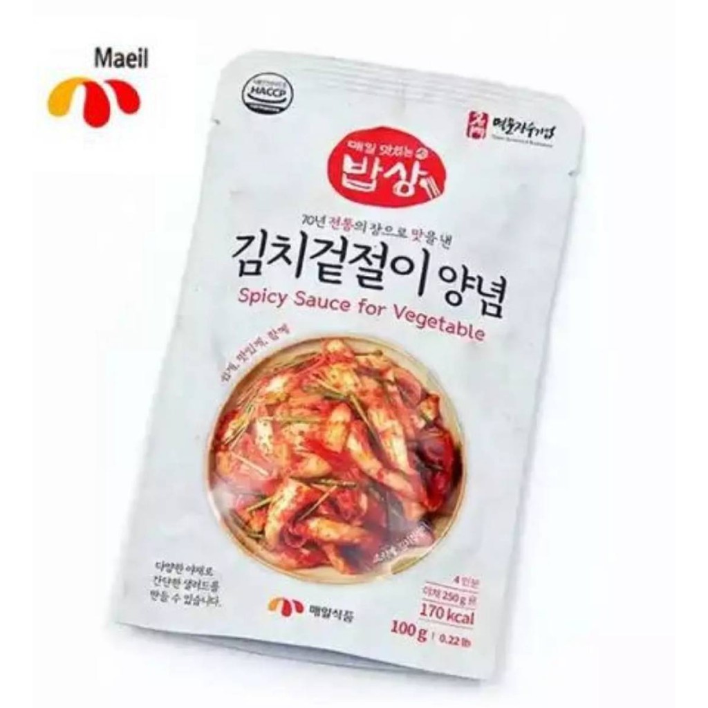 ซอสทำกิมจิ maeil spicy sauce for kimchi sauce 100g original 김치겉절이양념