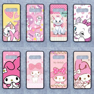 เคส Samsung S10 ลายแมวมารี-เมโลดี้ ขอบนิ่มหลังแข็ง เคสมือถือ เคสโทรศัพท์ Case เคส TPU ขอบนิ่มหลังแข็ง ไม่ขูดตัวเครื่อง