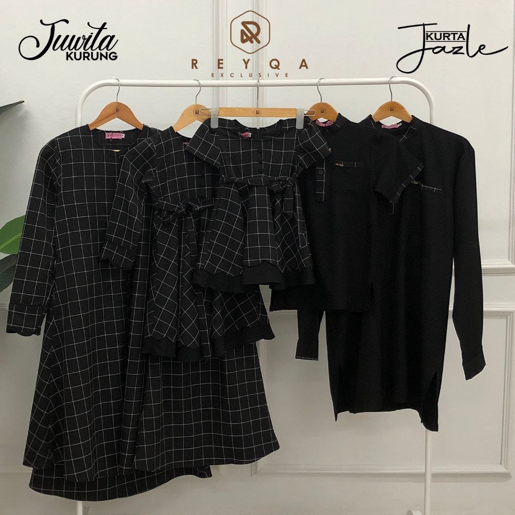 ชุด FAMILY KELUARGA KURTA JAZLE, KURUNG MODEN JUWITA & GOWN BABY JUWITA