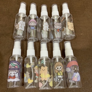 ขวด สเปรย์แอลกฮอล์ ขนาด 50ml ลายการ์ตูนน่ารักๆ คละแบบ