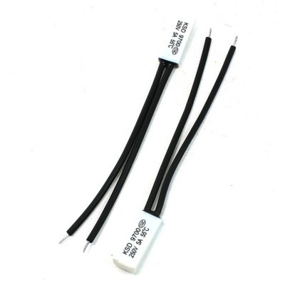 2 ชิ้น KSD9700 250V 5A 55 องศาเซลเซียส NC พลาสติกเทอร์โมสตัทอุณหภูมิ ...
