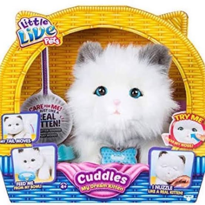 พร้อมส่ง❗️❗️😽แมวอ้อน Little live pets แมวเหมือนจริง!!ขี้อ้อนมากๆ❤️