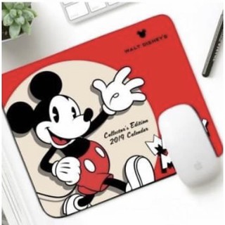 MICKEY  MOUSE  R  แผ่นรองเม้าส์ แผ่นรองเมาส์ เมาส์ สี่เหลี่ยม ลาย MICKEY  MOUSE RED    ขนาด 21 x 26 cm สวยงาม MANOPNEST