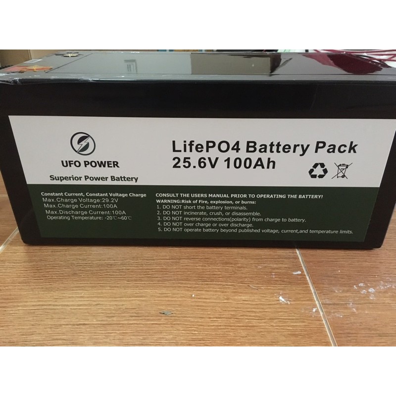 LiFePO4 ลิเทียม ฟอสเฟค Solar Battery lithium phosphate 24V 100Ah with BMS