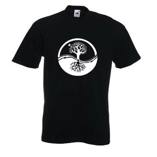 เสื้อยืดสีขาวเสื้อยืด พิมพ์ลาย YIN YANG TREE OF LIFE - Wicca Pagan Druid Taoism Zen สําหรับผู้ชาย 468541S-4XL