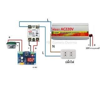 XH-M609 โมดูลป้องกันแบตเตอรี่ วงจร ต่ำตัด ตัดการเชื่อมต่อ DC 5 - 60V 20A