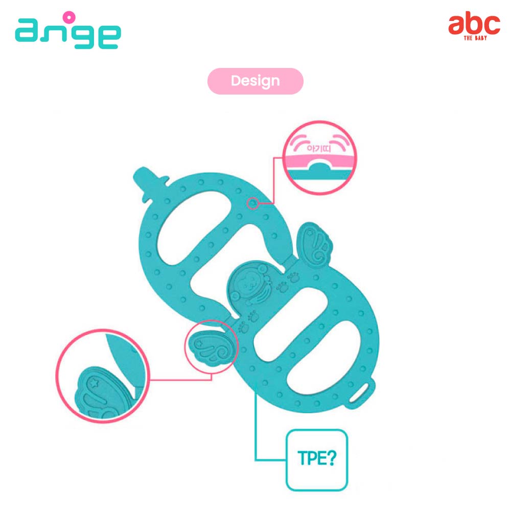 Ange ยางกัด พร้อมคลิปกันหล่น Carrier Teether สำหรับเด็ก 3 เดือนขี้นไป รูปที่ 8