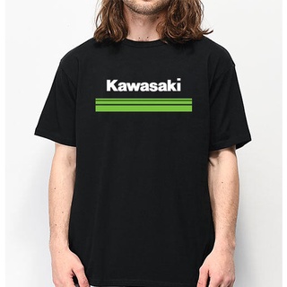 เสื้อยืด แขนสั้น สีดำ KAWASAKI คาวาซากิ มอเตอร์ไซต์ zx10rr ninja zx6r versys