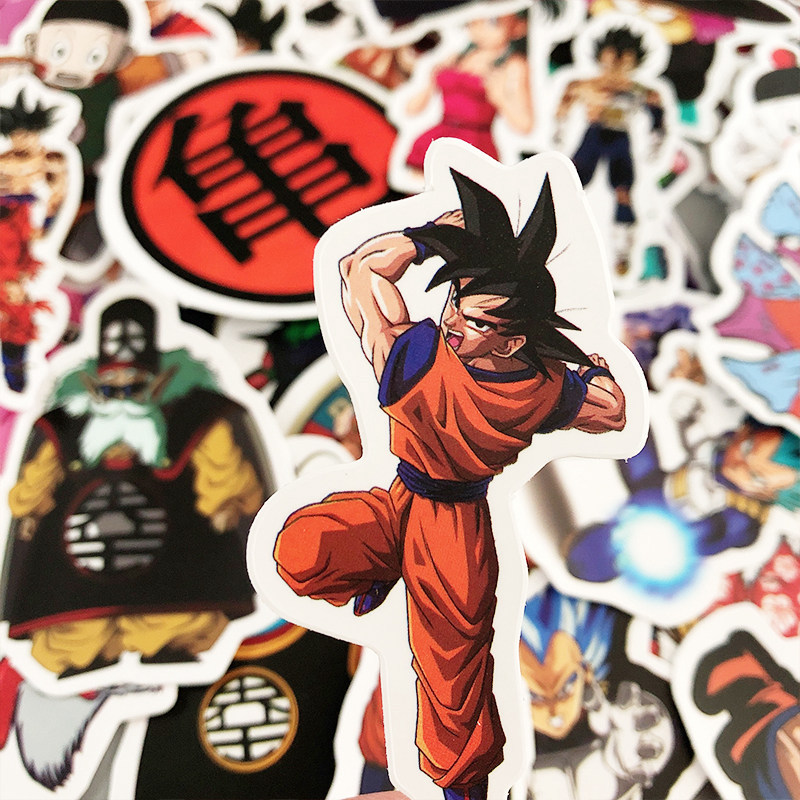 ✨พร้อมส่ง✨50แผ่น Dragon Ball sticker  พีวีซี กันน้ำ สติ๊กเกอร์  ดราก้อนบอล JAPAN ANIME