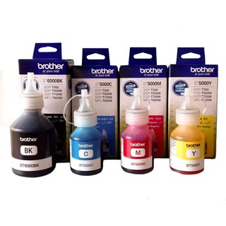 Brother Ink BT6000BK,BT5000C,BT5000M,BT5000Y หมึกเติมยี่ห้อ บาร์เทอร์ รุ่น6000+5000cmy