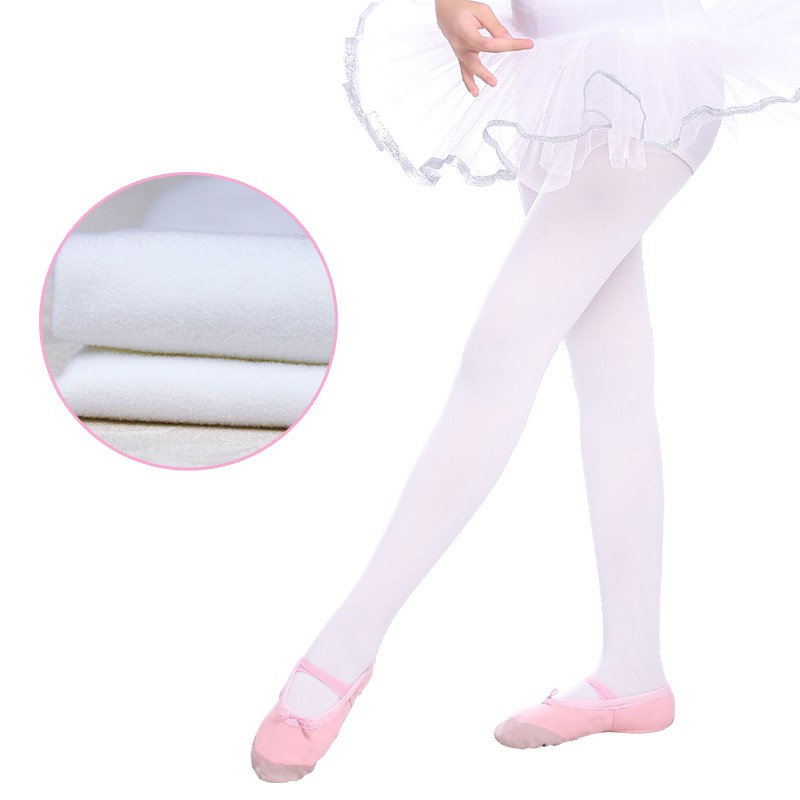 800ง หญิงเด็กหนาฤดูหนาวกํามะหยี่ ถุงน่อง เด็กผู้ใหญ่บัลเล่ต์เต้นรําถุงน่อง