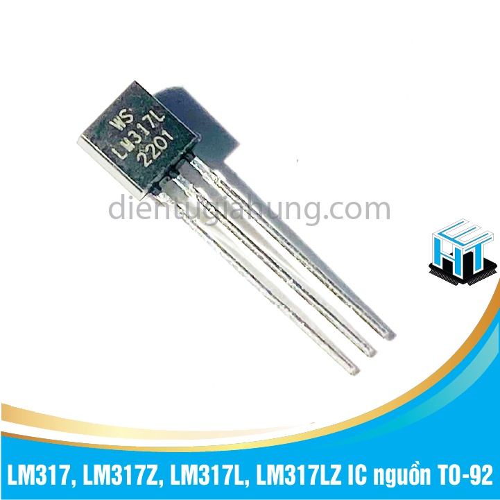 Combo 10 ICs LM317, LM317Z, LM317L, LM317LZ มาตรฐาน TO-92 power ICs