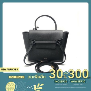 celiene belt bag nano in black