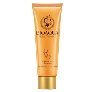 ครีมบำรุงมือสูตรน้ำมันม้าเกาหลี เนียนนุ่ม ชุ่มชื้น อ่อนเยาว์ Bioaqua Horse Oil Hand Cream 60 G.