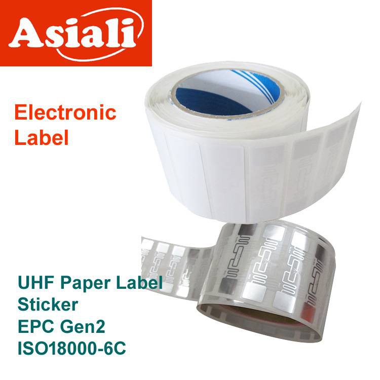 100 pcs UHF ISO18000-6C EPC Class1 Gen2 RFID Electronic Tags Self-adhesive Tape Coated Paper Label Item Asset Tag 73*22