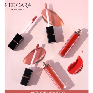 ⚡FLASH SALE⚡♡พร้อมส่ง NEE CARA WATER SHINE LIQUID LIPSTICK MATTE N976