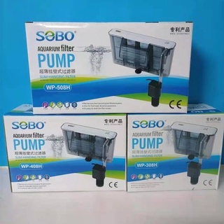 ส่งไว! กรองแขวนตู้ปลา ประหยัดพลังงาน   SOBO Slim hanging filter WP-308H, WP-408H, WP-508H พร้อมวัสดุกรองในตัว ราคาถูก