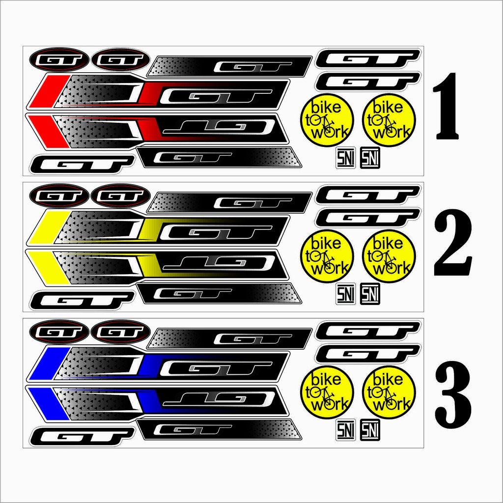 ชุดสติ๊กเกอร์ OR BIKE KITS GT สติ๊กเกอร์หลากหลาย