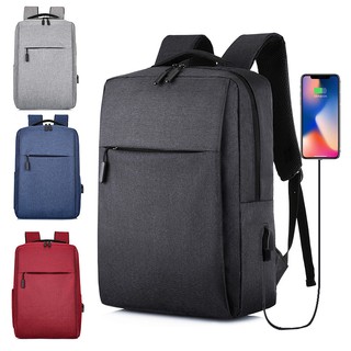 Korean KD USB แฟชั่นกระเป๋าเป้สะพายหลังสำหรับผู้ชาย แล็ปท็อป Men Laptop Backpack M88