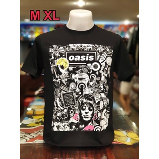 เสื้อวง Oasis แขนสั้น ผ้าคอตตอน100 %