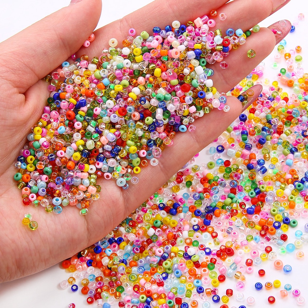 1000 ชิ้น/ล็อต 3 มม.Multicolor เช็กแก้ว Charm เมล็ดลูกปัด DIY สร้อยข้อมือสร้อยคอรอบลูกปัดสําหรับเครื่องประดับทําต่างหูอุปกรณ์เสริม