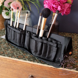 BA08 กระเป๋าใส่แปรงแต่งหน้า Brush bag 2 in 1 ตั้งแปรงได้ ใส่ได้ 29 ชิ้น