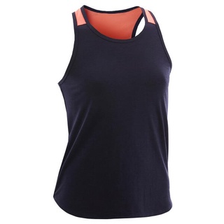 เสื้อกล้าม ลาย Domyos Girls Gym Top 500 สีน้ําเงิน 8578668 - 5-6 ปี