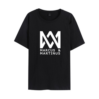 เสื้อยืดแขนสั้น พิมพ์ลาย Marcus and Martinus Norwegian Twin Singers เข้ากับทุกการแต่งกาย สําหรับผู้ชาย และผู้หญิงSize S-