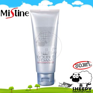 Mistine มิสทิน ดับเบิ้ล โฟม โฟมล้างหน้า Double Foam With Cleanser and Whitener 100g.