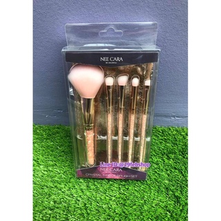 NEE CARA BE COLORFUL CRYSTAL 5 PIECE BRUSH SET N117