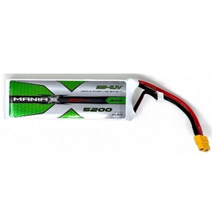 [แบตเตอรี่ 3เซล] ManiaX 11.1V 5200mah 30C XT60 LiPo Battery