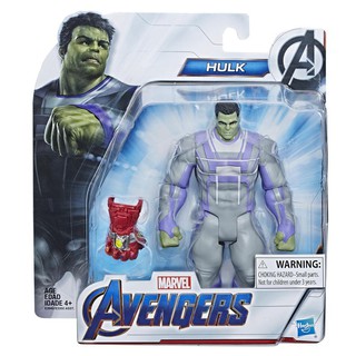 HASBRO Marvel Avengers Endgame Hulk Nano Gauntlet Figure ฮาสโบร มาร์เวล อเวนเจอร์ส หุ่นโมเดลฟิกเกอร์ ฮัลค์ 6นิ้ว