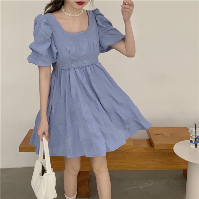 blythe basic color dress 💙🤍