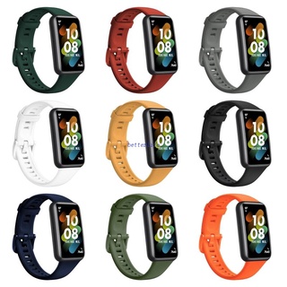 Btf สายรัดข้อมือซิลิโคน สําหรับ HuaweiBand 7/7NFC Sports Watch Strap Loop Bracelet